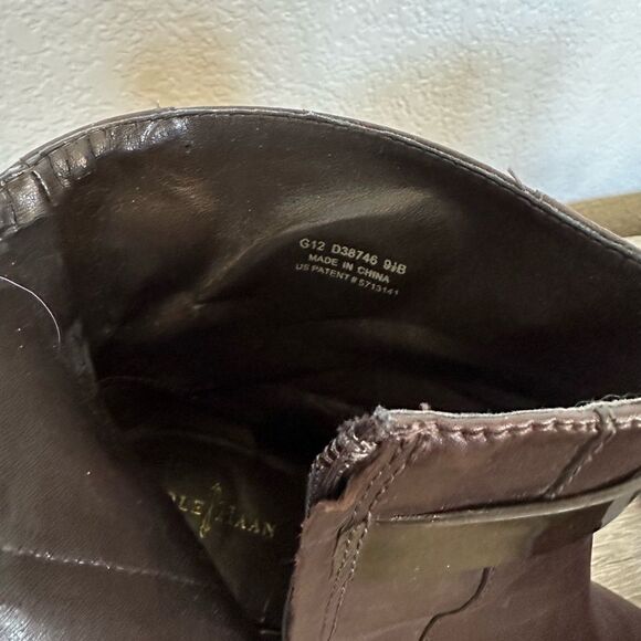 Cole Haan Nike Air Brown Leather Ankle Boots 9.5 - Picture 5 of 7